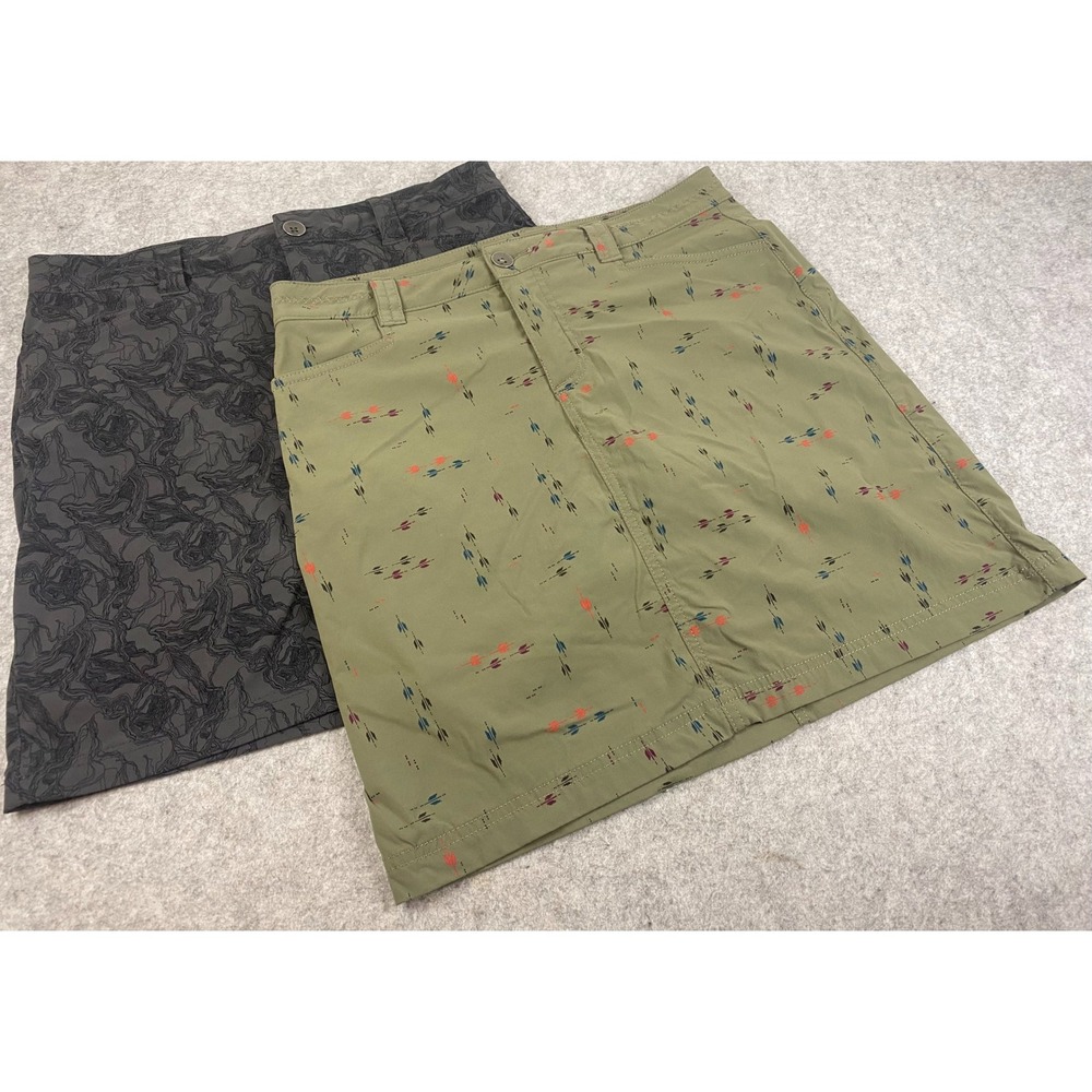 Eddie Bauer Travex Skort Bundle Set of 2 Hiking Outdoor Travel Skirts Woman's 4